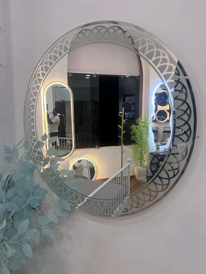 LED Lighted Round Mirror