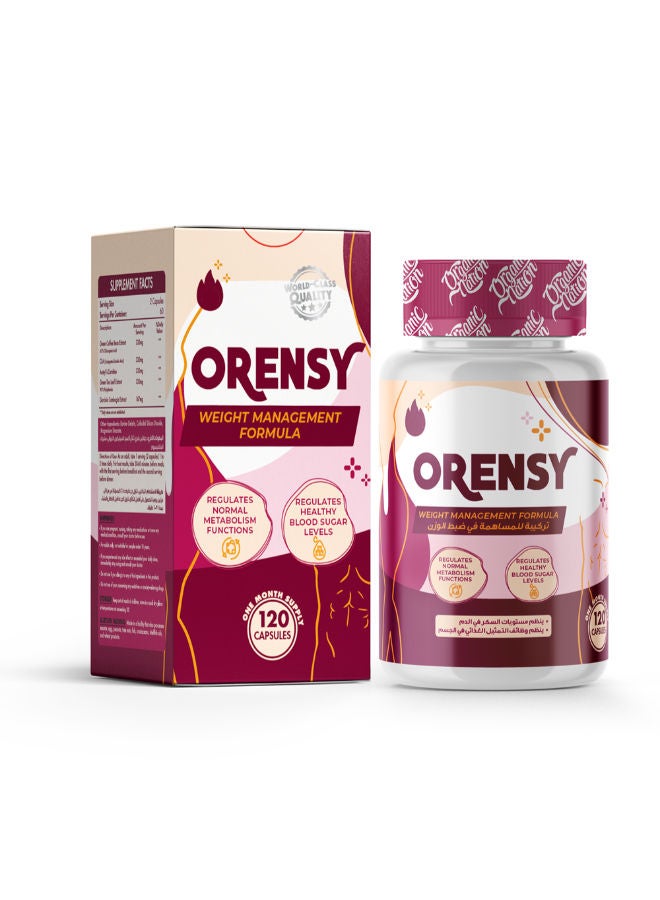 Organic Nation Orensy Weight Management Formula 120 Tablets
