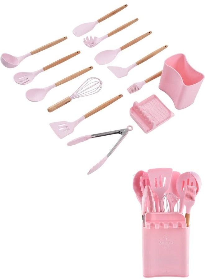 Silicone Dispenser Set with Spatula Holder