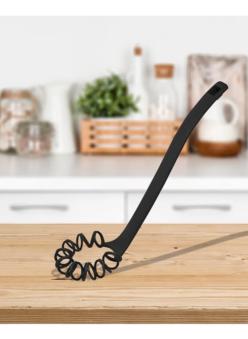 Manual spiral whisk for eggs and cream