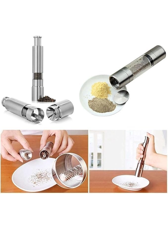 Premium Stainless Steel Manual Pepper Grinder