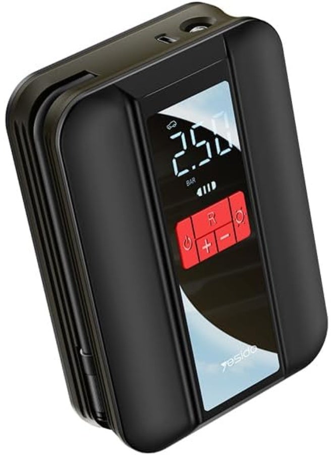 Yesido YSIDO VC04 Multifunctional Cordless Inflation Pump 4000mAh, 10.34 bar