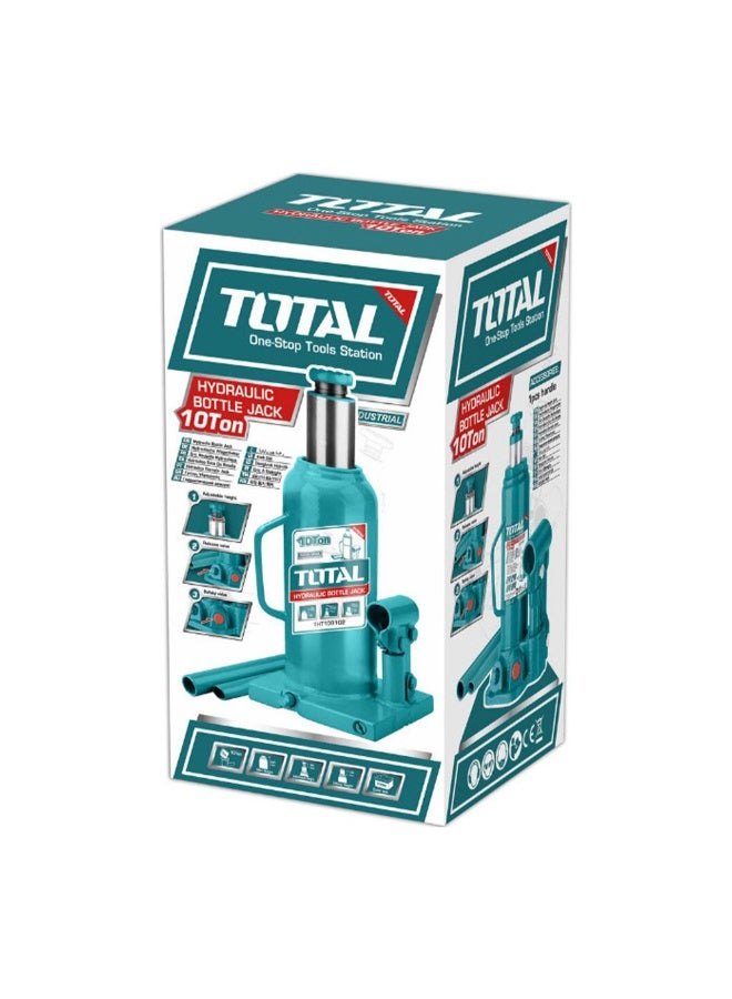 Total Tools Total Hydraulic bottle jack 10 Ton with Safety Valve THT109102