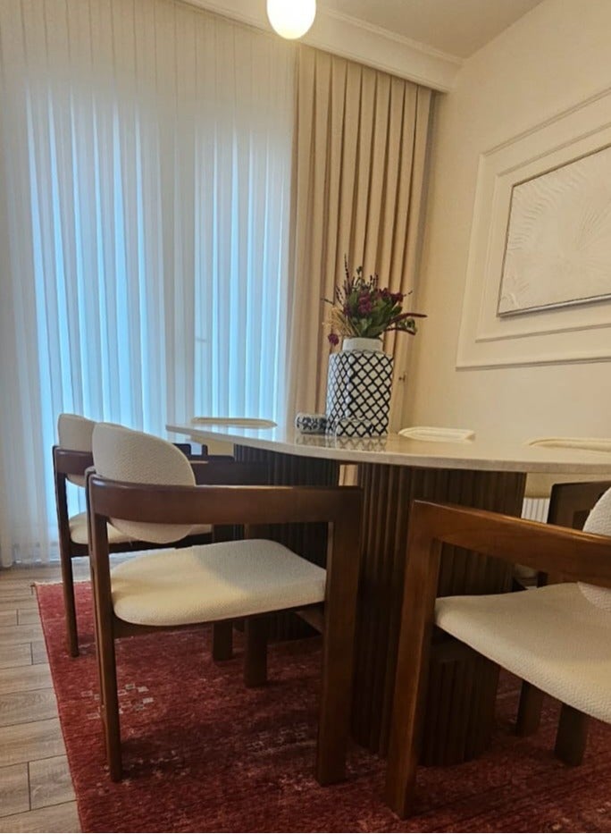 Malazhouse Marble Dining Set – MZDRS005 – 170L x 80H x 90W