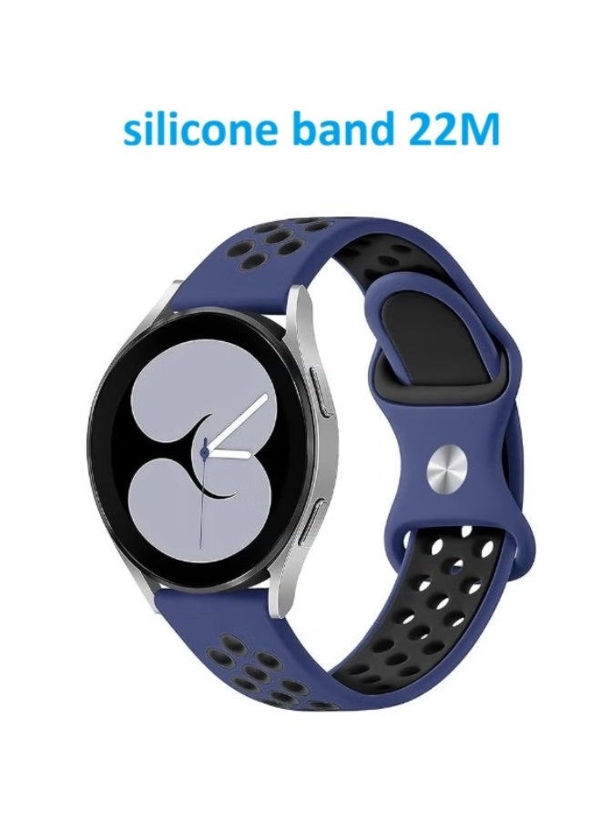 Breathable silicone watch band